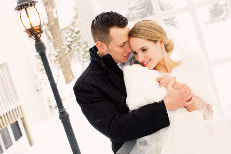 Romantic Winter Wedding in Bromont