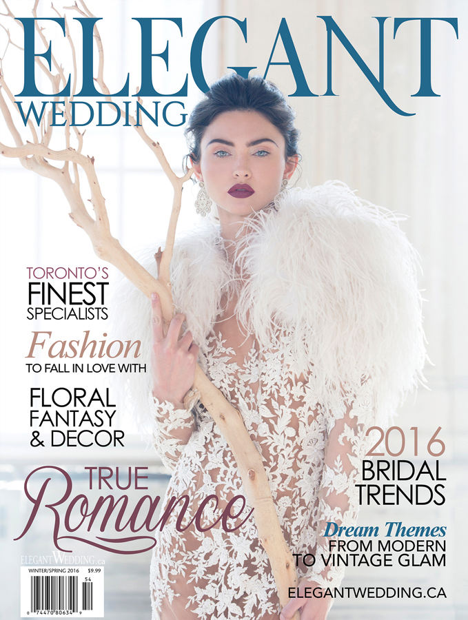 Elegant Wedding Magazine Toronto 2016 Cover | ElegantWedding.ca