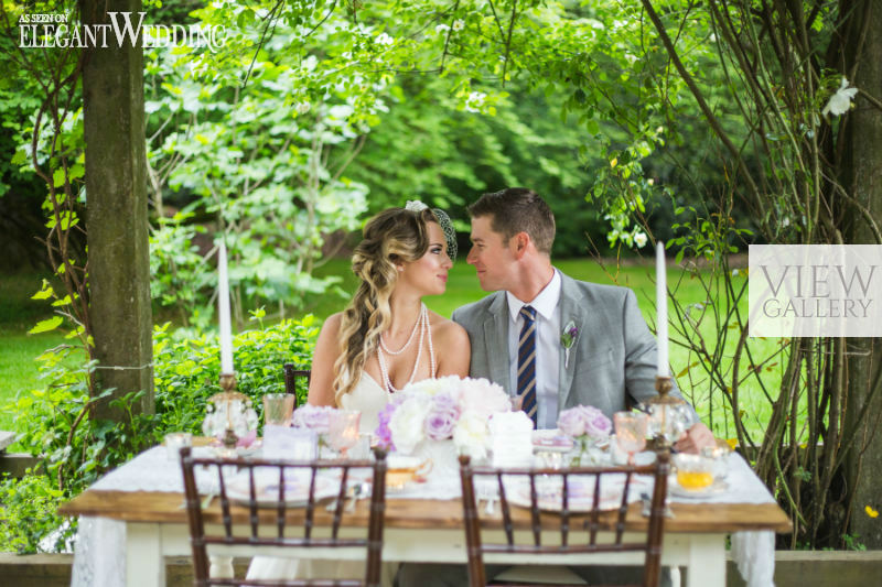 Vintage French Wedding Inspiration Using Lavender