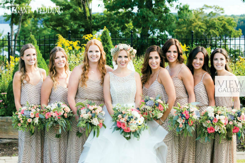 Pink Wildflower Wedding In The Fall