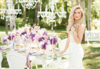 Purple & White Outdoor Fairytale Wedding