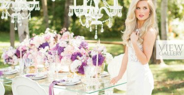 Purple & White Outdoor Fairytale Wedding