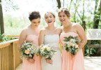 Soft Peach & White Waterfront Wedding