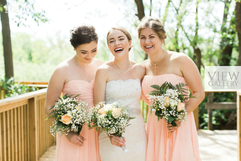 Soft Peach & White Waterfront Wedding