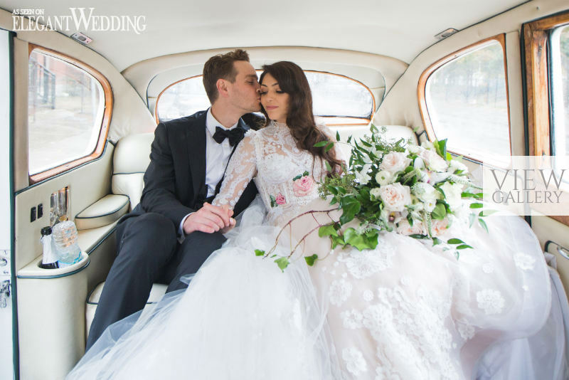 An Elegant Wedding Filled With Red Roses