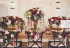 Romantic Burgundy & Gold Renaissance Wedding