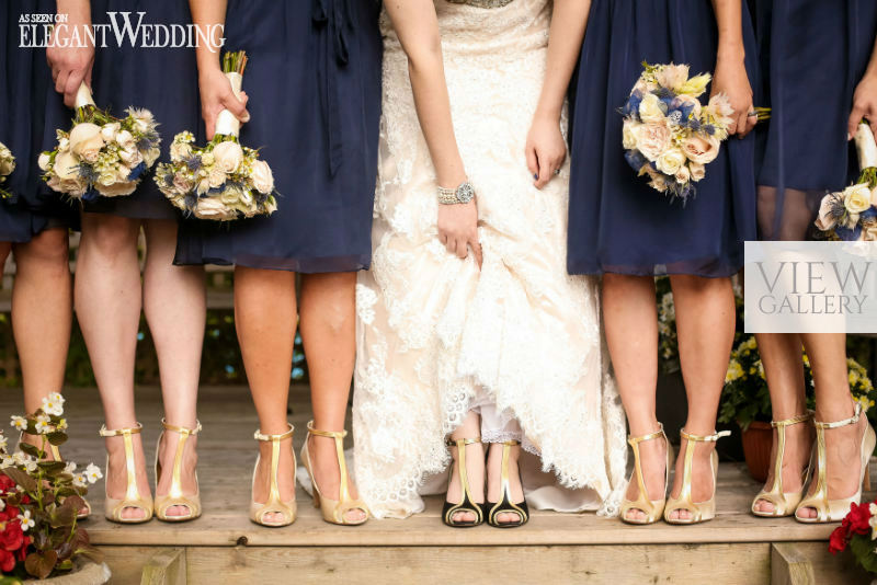 Navy & Gold 1920s Glam Wedding