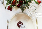 Red Vintage Winter Wedding Theme