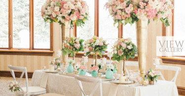 Pink & Aqua Secret Garden Wedding Theme