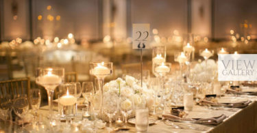 White & Gold Ballroom Wedding in California