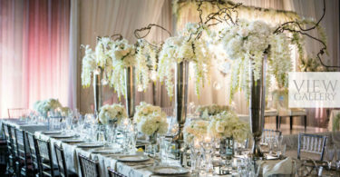 stunning white orchid wedding