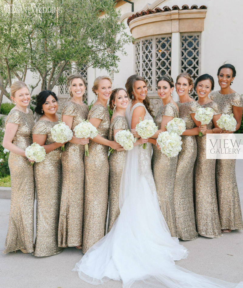 Glamorous Gold Wedding in California