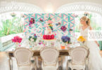 Geometric Wedding Ideas With Vibrant Colours