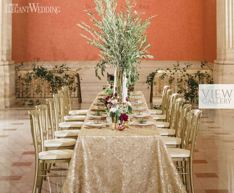 Tuscan Art Deco Wedding Theme