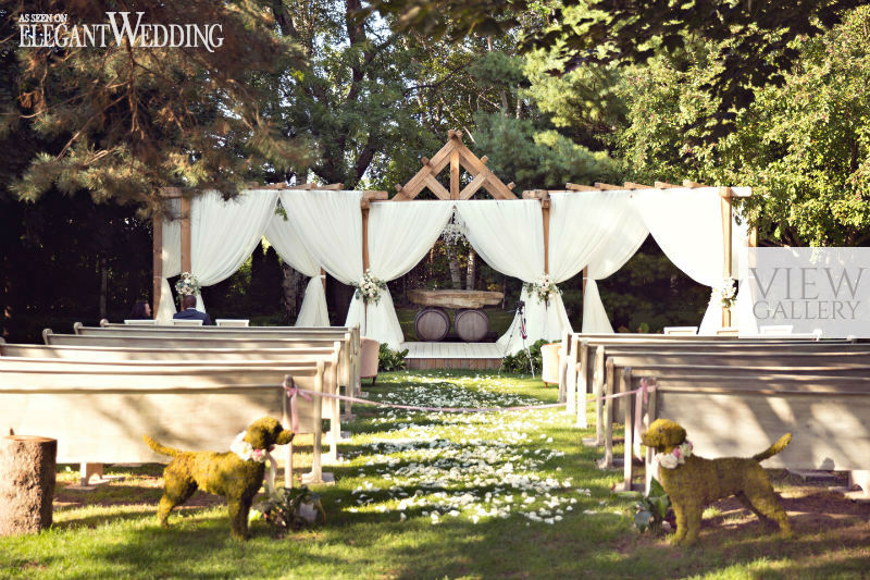 Vintage Vineyard Wedding Ceremony