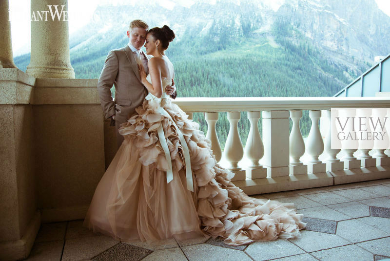 Beautiful Burgundy Banff Wedding