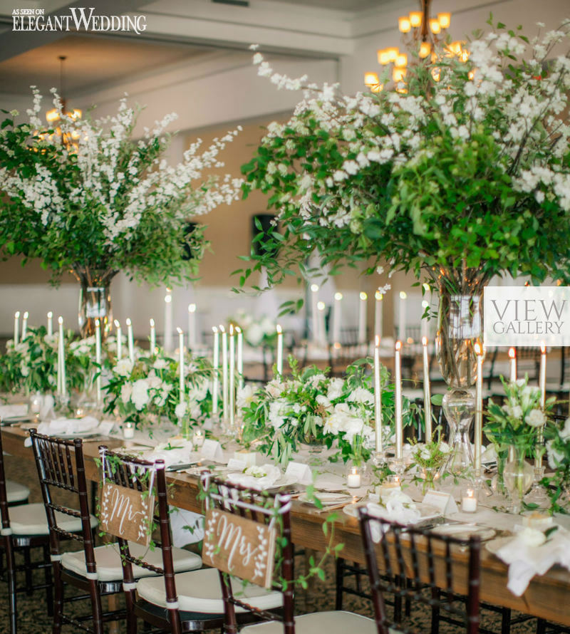 Natural and Rustic Greenery Wedding