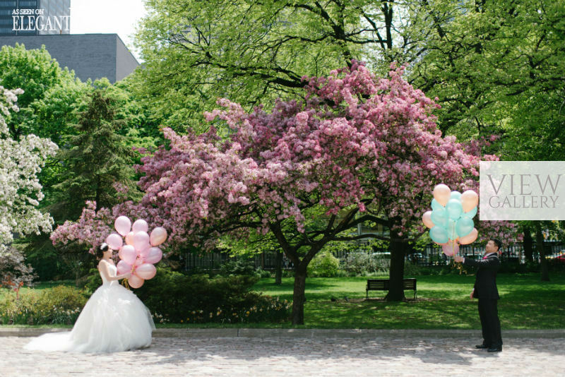 Pink Ombre Wedding in Toronto