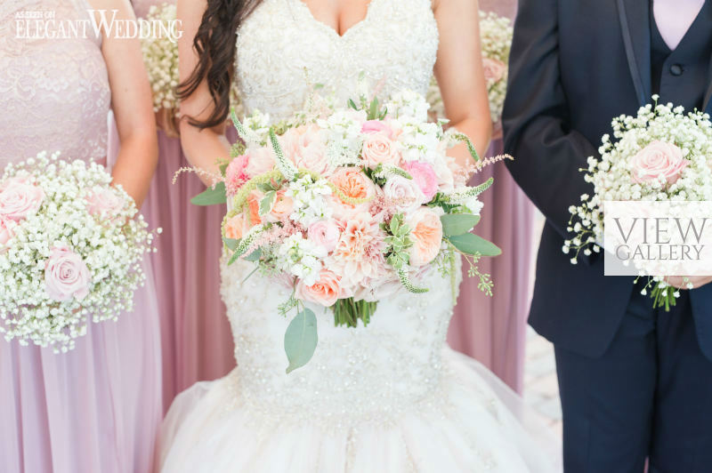 Pretty Pink Wedding Bouquets