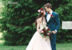 DARK RED BOHO WEDDING OUTDOORS