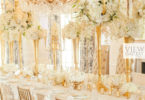 glamorous gold wedding table