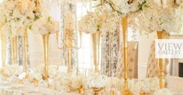 glamorous gold wedding table