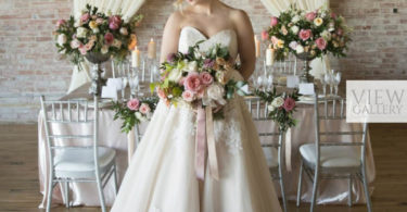 Draped Backdrop For A Rustic Wedding