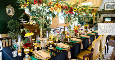 Equestrian Wedding Table Setting Decor