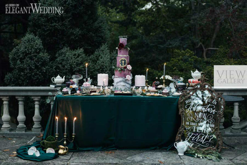 Dark Alice In Wonderland Wedding Inspiration