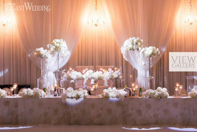 White Orchid Wedding Centrepieces