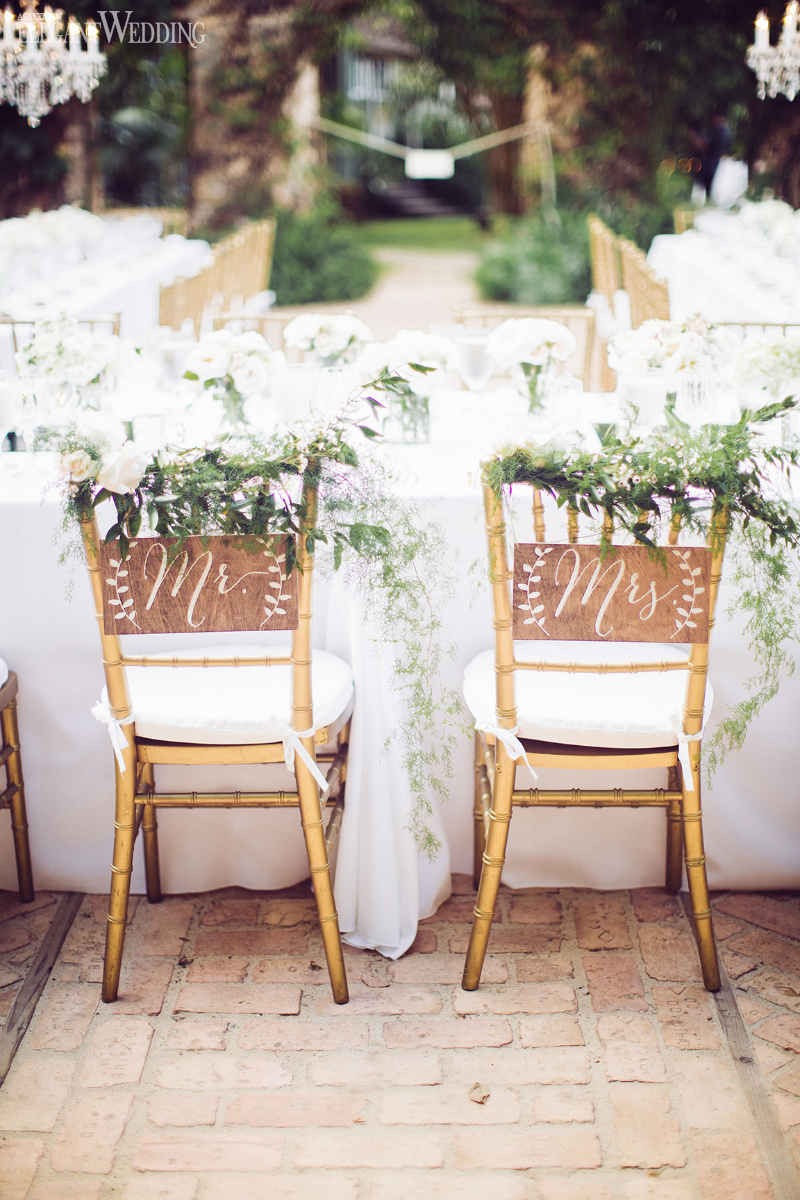 Mr. and Mrs. Chair Signs