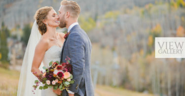 Fall Mountain Wedding With Hanging Greenery