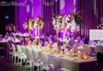 Glamorous Purple and Gold Ballroom Wedding