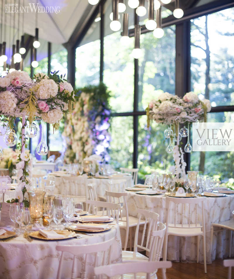 Luxurious Garden Wedding With Pink Accents