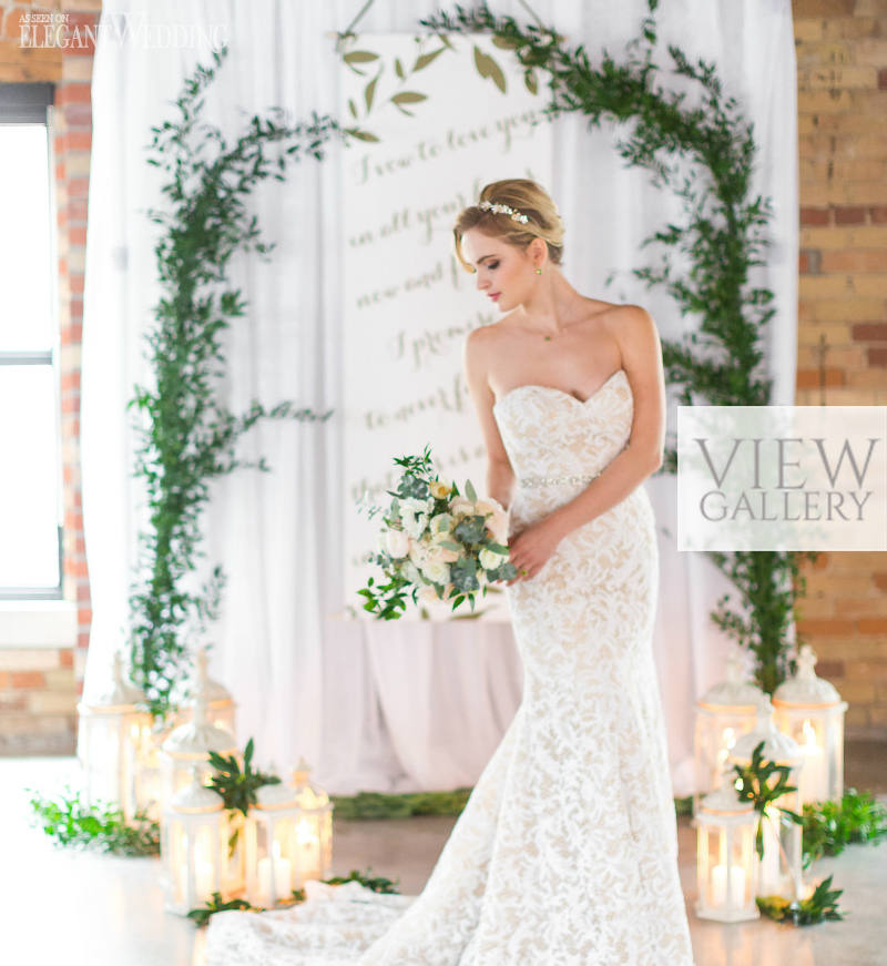 Rustic & Elegant Greenery Wedding Inspiration