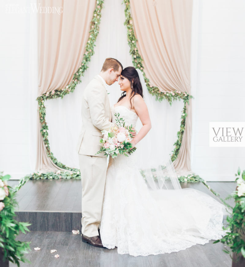 Rustic Pink & Green Wedding