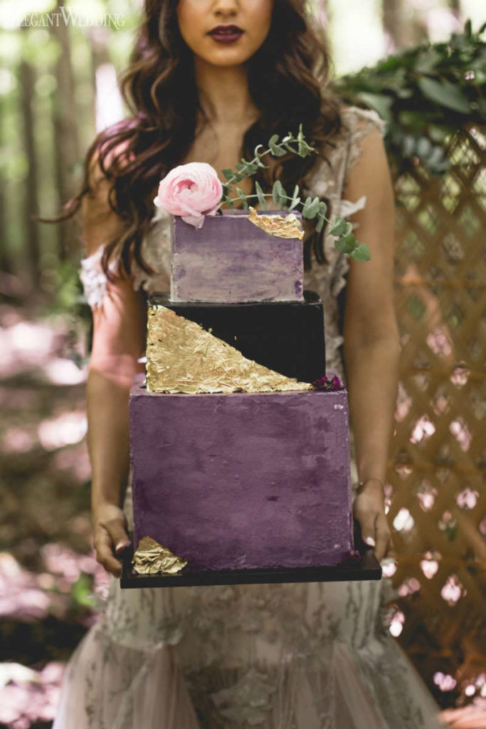 Boho Geometric Wedding Cake