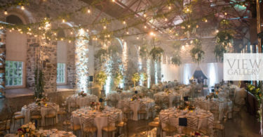 Industrial Wedding with Hanging Greenery