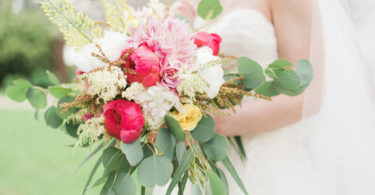 Pink and Yellow Bouquets