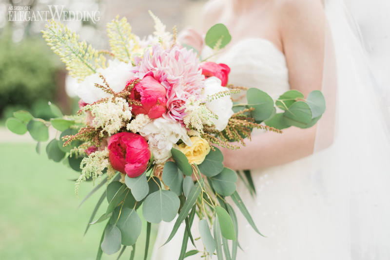 Pink and Yellow Bouquets