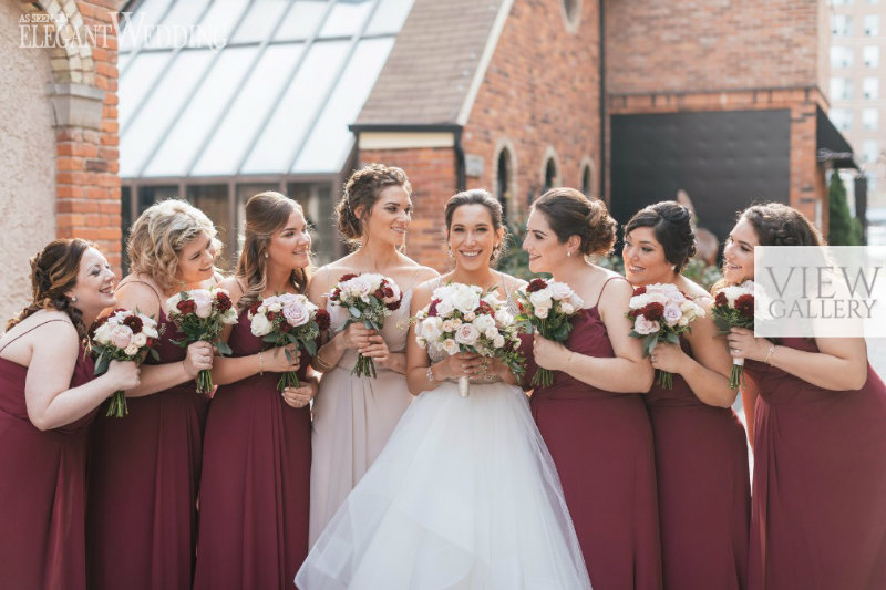 Classic Gold & Burgundy Wedding Theme