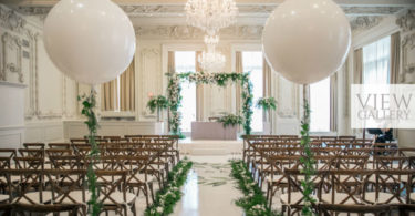 Whimsical Greenery Wedding with Balloons