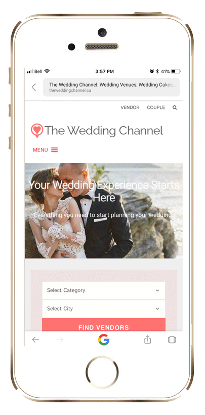 the wedding channel website