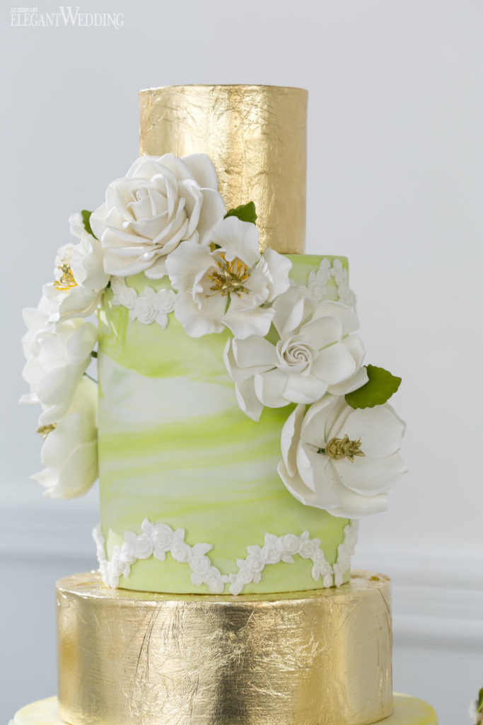 Metallic Wedding Cakes