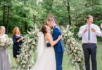 A Boho Wedding Featuring a Triangle Arch