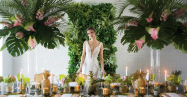 Tropical Wedding with Pineapples & Palms