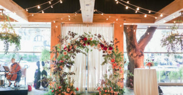 A Burgundy-Inspired Secret Garden Wedding