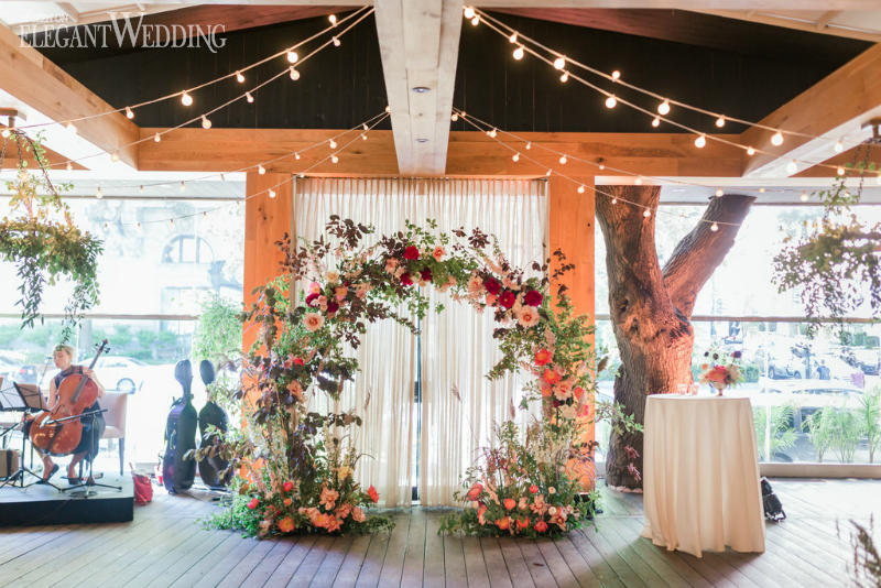 A Burgundy-Inspired Secret Garden Wedding