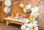 Citrus Bridal Shower with Balloons