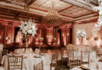 White and Gold Ballroom Wedding